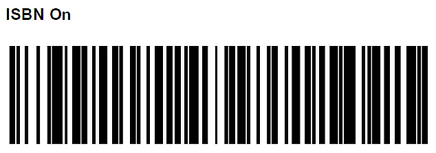  ISBN On barcode.